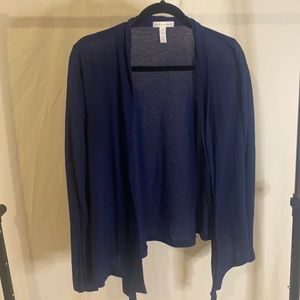 Navy cardigan. Size L.